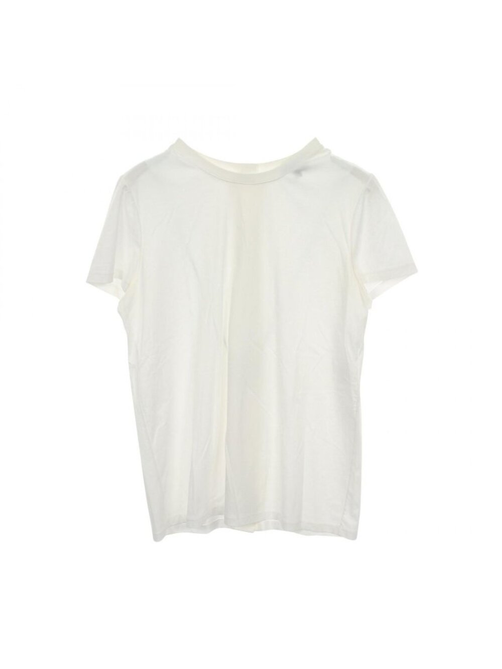 Chanel Short Sleeve T-Shirt CC Logo Button Cotton